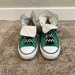 Converse Chuck Taylor All Star Hi-Tops, M7/W9, Green, Excellent used condition
